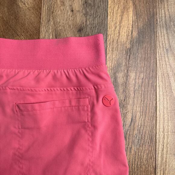 Puma Golf Shorts Women's Size Medium Pink Pockets Athletic Training Fitness 6207 - Picture 6 of 10